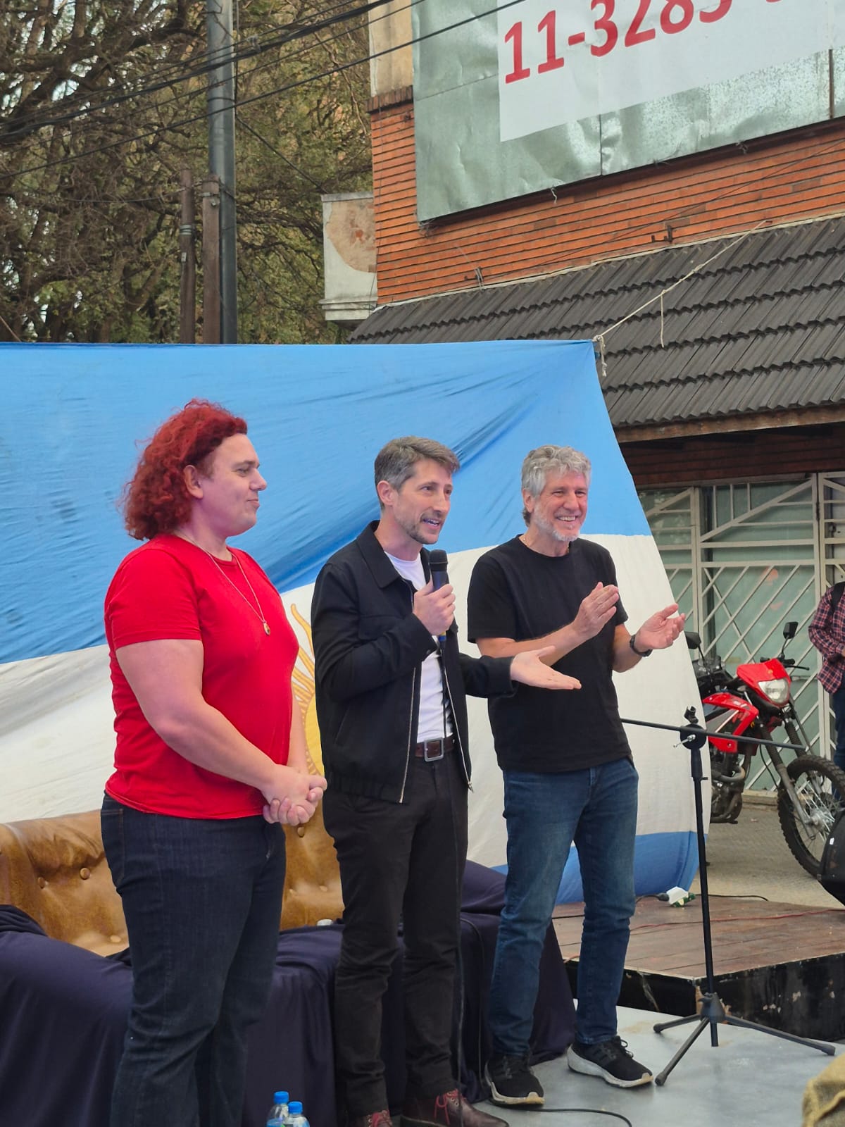 Con Amado Boudou, pidieron por la libertad de Cristina Kirchner en San Martín