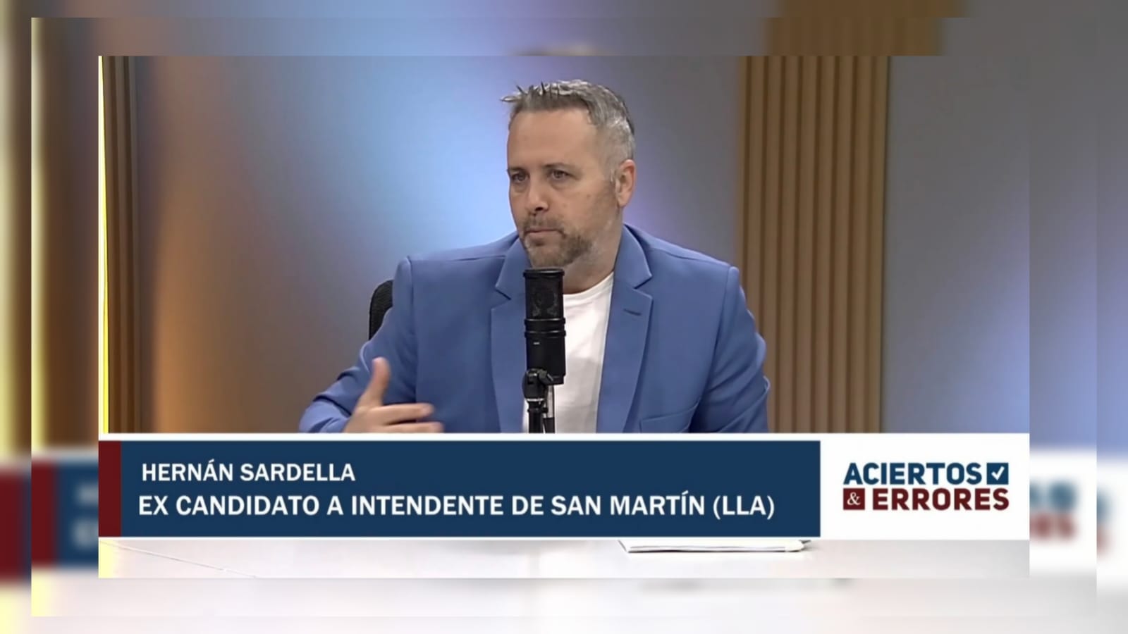 Sardella cuestionó el voto de concejales de LLA en San Martín y respaldó a Daniel Mollo